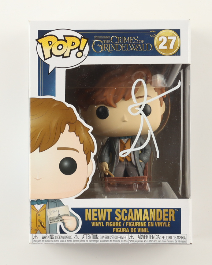 Eddie Redmayne Signed "Fantastic Beasts: The Crimes of Grindelwald" #27 Newt Scamander Funko Pop! Vinyl Figure (ACOA) at PristineAuction.com Eddie Redmayne Signed "Fantastic Beasts: The Crimes of Grindelwald" #27 Newt Scamander Funko Pop! Vinyl Figure (ACOA) at PristineAuction.com