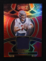 CJ Stroud 2023 Select Rookie Swatches Prizm Red #2 RC at PristineAuction.com
