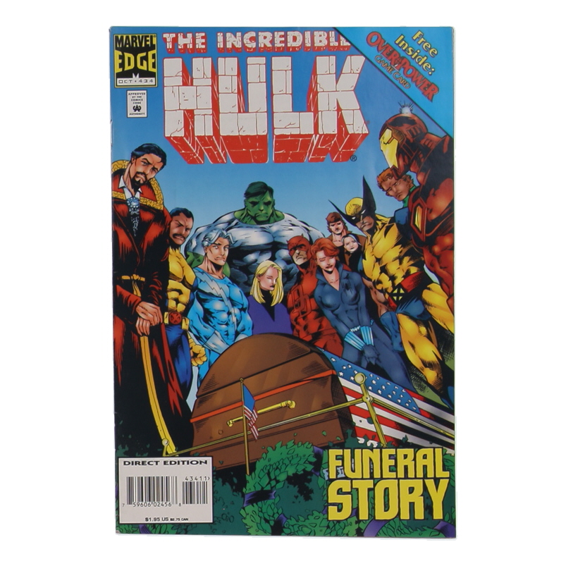 1995 "The Incredible Hulk" Issue #434 Marvel Comic Book at PristineAuction.com 1995 "The Incredible Hulk" Issue #434 Marvel Comic Book at PristineAuction.com