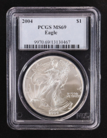 2004 Walking Liberty Silver Dollar (PCGS MS69 Eagle) at PristineAuction.com