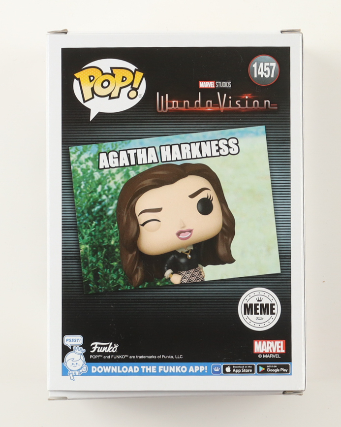 Kathryn Hahn Signed "WandaVision" #1457 Agatha Harkness Funko Pop! Vinyl Figure (ACOA) at PristineAuction.com Kathryn Hahn Signed "WandaVision" #1457 Agatha Harkness Funko Pop! Vinyl Figure (ACOA) at PristineAuction.com
