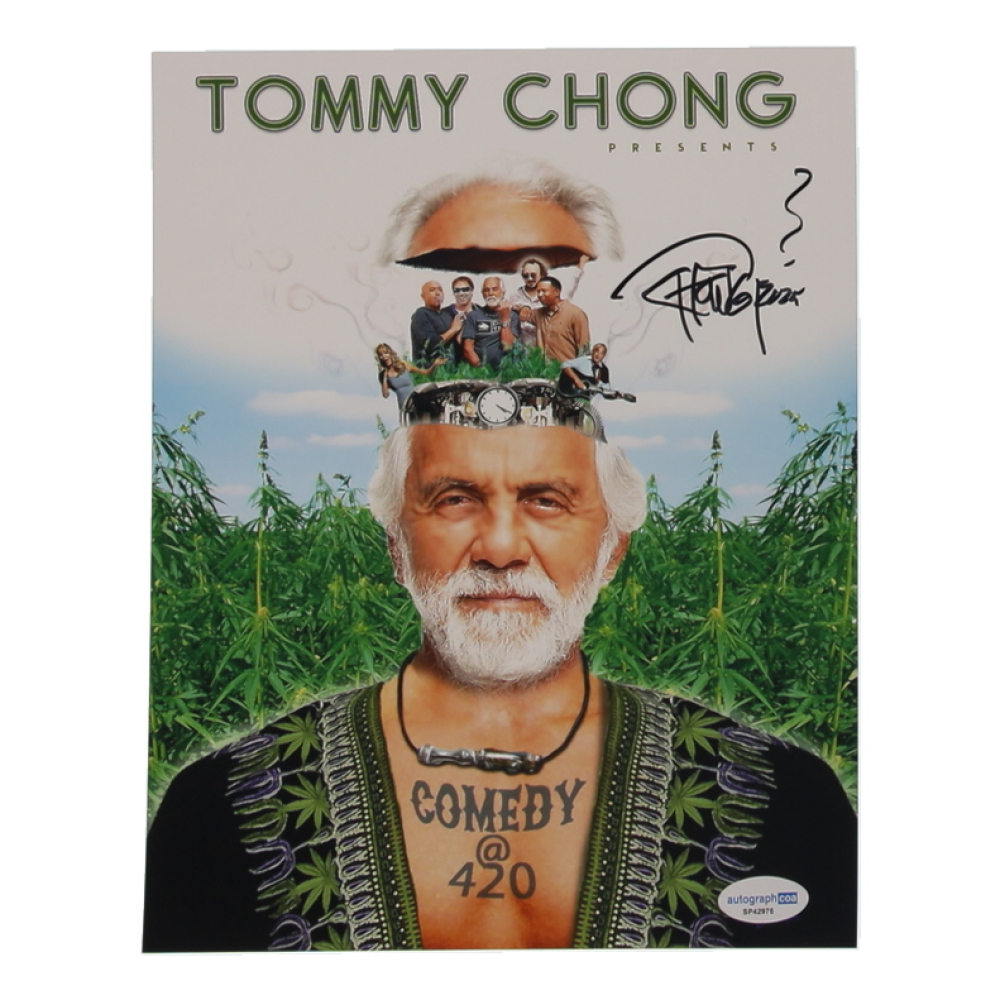 Tommy Chong Signed "Comedy @ 4:20" 8x10 Photo Inscribed "2025" (AutographCOA) at PristineAuction.com