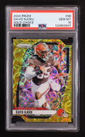 David Njoku 2024 Panini Prizm Prizms Choice Gold #68 #02/10 (PSA 10) at PristineAuction.com