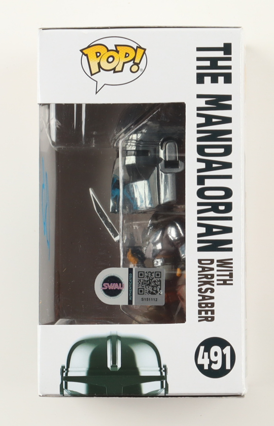 Bill Burr Signed "Star Wars" #491 The Mandalorian with Darksaber Bobble-Head Funko Pop! Vinyl Figure (SWAU) at PristineAuction.com Bill Burr Signed "Star Wars" #491 The Mandalorian with Darksaber Bobble-Head Funko Pop! Vinyl Figure (SWAU) at PristineAuction.com
