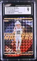 Drake Maye 2025 Panini Mosaic Touchdown Masters Mosaic Orange Fluorescent #9 (CGC 9) at PristineAuction.com
