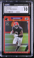 Bijan Robinson 2023 Leaf Web Exclusives Pro Set Red #PSG87 RC #13/89 (CGC 10) at PristineAuction.com