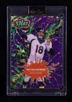 Peyton Manning 2025 Wild Card Splat Background 10 Tri-Color Kaleidoscope #SBTRI10PM #1/1 at PristineAuction.com