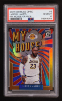 Lebron James 2021 Panini Donruss Optic My House Orange #6 #36/39 (PSA 10) at PristineAuction.com
