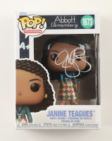 Quinta Brunson Signed "Abbott Elementary" #1673 Janine Teagues Funko Pop! Vinyl Figure (ACOA) at PristineAuction.com