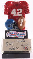 Charlie Conerly Signed Giants Cut Display On Vintage Jersey Figurine Inscribed "Best Wishes" (PSA) at PristineAuction.com