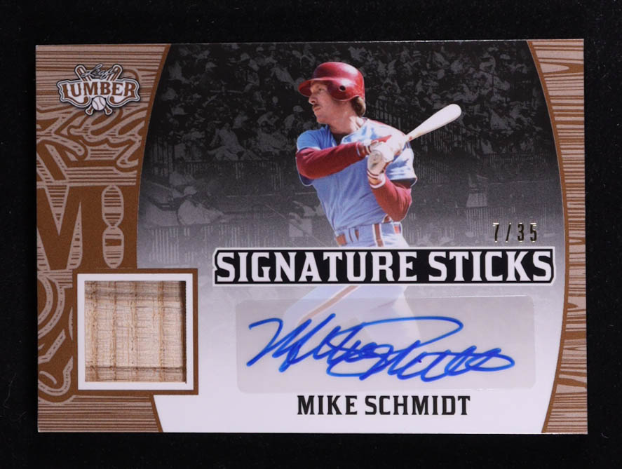 Mike Schmidt 2022 Leaf Lumber Signature Sticks #SSMS1 #07/35 at PristineAuction.com Mike Schmidt 2022 Leaf Lumber Signature Sticks #SSMS1 #07/35 at PristineAuction.com