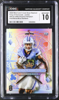 Omarion Hampton 2024 Wild Card 5 Card Draw Stacked King Of Diamonds Rainbow #SDJDOHN RC #2/2 (CGC 10) at PristineAuction.com