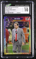 Nick Saban 2023 Leaf Web Exclusives Pro Set Rainbow #PSG67 #2/5 (CGC 10) at PristineAuction.com