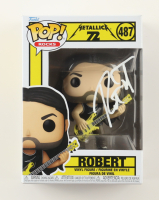 Robert Trujillo Signed "Metallica" #487 Robert Funko Pop! Vinyl Figure (SWAU) at PristineAuction.com