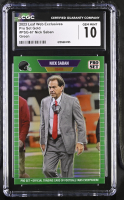 Nick Saban 2023 Leaf Web Exclusives Pro Set Green #PSG67 #8/10 (CGC 10) at PristineAuction.com