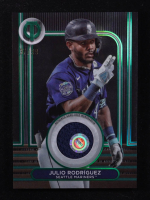 Julio Rodriguez 2024 Topps Tribute Stamp of Approval Relics Green #SOAJR #37/99 at PristineAuction.com