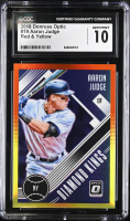 Aaron Judge 2018 Donruss Optic Diamond Kings Red & Yellow #19 (CGC 10) at PristineAuction.com