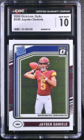 Jayden Daniels 2024 Donruss Optic #248 RC (CGC 10) at PristineAuction.com