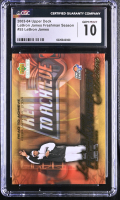 LeBron JamesDNU 2003-04 Upper Deck Collectibles Freshman Season #55 RC (CGC 10) at PristineAuction.com