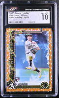 Jacob Wilson 2025 Topps Holiday Gold Holiday Lights #H4 RC (CGC 10) at PristineAuction.com