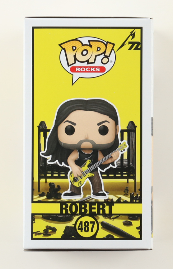 Robert Trujillo Signed "Metallica" #487 Robert Funko Pop! Vinyl Figure (SWAU) at PristineAuction.com Robert Trujillo Signed "Metallica" #487 Robert Funko Pop! Vinyl Figure (SWAU) at PristineAuction.com