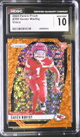 Xavier Worthy 2024 Panini Prizm Prizms Orange Disco #399 RC (CGC 10) at PristineAuction.com