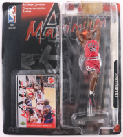 1999 Mattel Air Maximum Michael Jordan "Championship Series" Basketball Figurine with Upper Deck "Championship Moments" Trading Card at PristineAuction.com