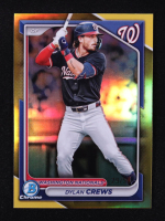 Dylan Crews 2024 Bowman Chrome Draft Gold Refractors #BDC125 RC #29/50 at PristineAuction.com