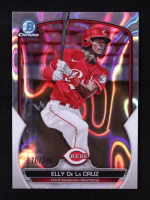 Elly De LA Cruz 2023 Bowman Chrome Prospects Lava Refractors #BCP65 RC #170/399 at PristineAuction.com