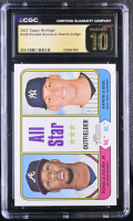 Ronald Acuna Jr. / Aaron Judge 2023 Topps Heritage #336 (CGC 10 | Black Label) at PristineAuction.com