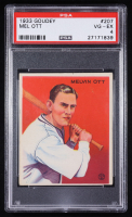 Mel Ott 1933 Goudey #207 RC (PSA 4) at PristineAuction.com