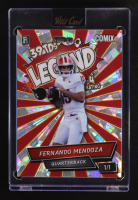 Fernando Mendoza 2025 Wild Card Comix Legend Red Cracked Ice #FM010 #1/1 RC at PristineAuction.com