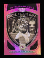 Patrick Mahomes II 2021 Certified Gold Team Mirror Pink #2 #001/199 at PristineAuction.com