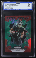 Bijan Robinson 2023 Panini Prizm Prizm Break Prizms Green #8 RC (ISA 9) at PristineAuction.com