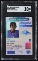 Zay Flowers 2023 Panini Contenders Permit to Dominate #15 RC (SGC 10) at PristineAuction.com
