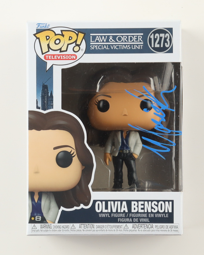 Mariska Hargitay Signed "Law & Order: Special Victims Unit" #1273 Olivia Benson Funko Pop! Vinyl Figure (JSA) at PristineAuction.com Mariska Hargitay Signed "Law & Order: Special Victims Unit" #1273 Olivia Benson Funko Pop! Vinyl Figure (JSA) at PristineAuction.com