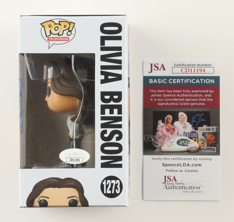 Mariska Hargitay Signed "Law & Order: Special Victims Unit" #1273 Olivia Benson Funko Pop! Vinyl Figure (JSA) at PristineAuction.com Mariska Hargitay Signed "Law & Order: Special Victims Unit" #1273 Olivia Benson Funko Pop! Vinyl Figure (JSA) at PristineAuction.com
