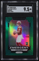 Jayden Daniels 2024 Panini Prizm Emergent Prizms Green #2 RC (SGC 9.5) at PristineAuction.com
