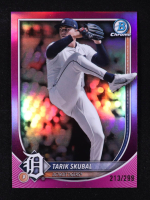 Tarik Skubal 2025 Bowman Chrome Fuchsia Refractors #95 #213/299 at PristineAuction.com
