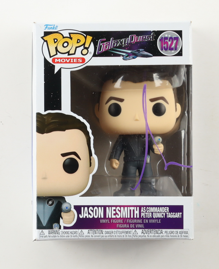 Tim Allen Signed "Galaxy Quest" #1527 Jason Nesmith as Commander Peter Quincy Taggart Funko Pop! Vinyl Figure (ACOA) at PristineAuction.com Tim Allen Signed "Galaxy Quest" #1527 Jason Nesmith as Commander Peter Quincy Taggart Funko Pop! Vinyl Figure (ACOA) at PristineAuction.com
