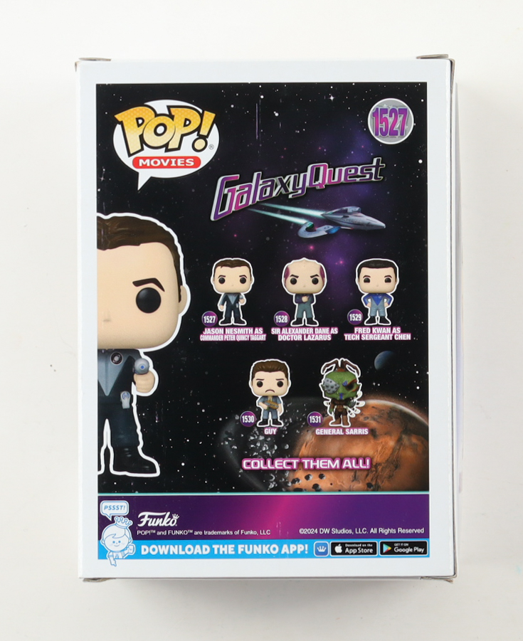 Tim Allen Signed "Galaxy Quest" #1527 Jason Nesmith as Commander Peter Quincy Taggart Funko Pop! Vinyl Figure (ACOA) at PristineAuction.com Tim Allen Signed "Galaxy Quest" #1527 Jason Nesmith as Commander Peter Quincy Taggart Funko Pop! Vinyl Figure (ACOA) at PristineAuction.com
