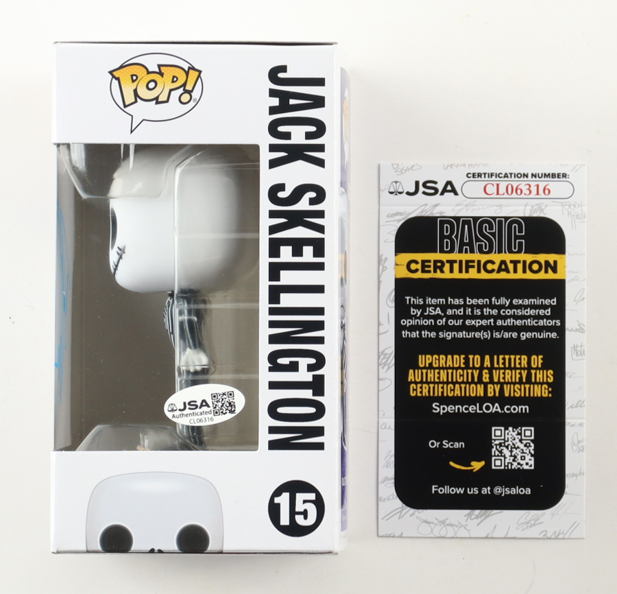 Danny Elfman Signed "Disney" #15 Jack Skellington Funko Pop! Vinyl Figure (JSA) at PristineAuction.com Danny Elfman Signed "Disney" #15 Jack Skellington Funko Pop! Vinyl Figure (JSA) at PristineAuction.com