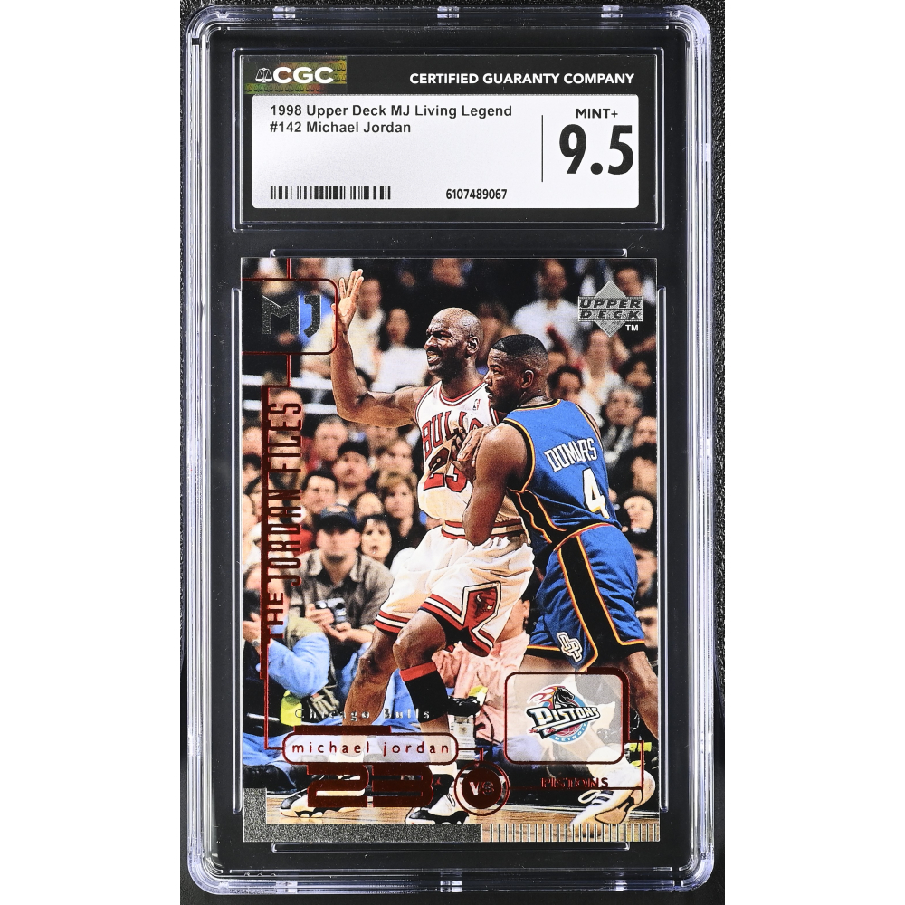 Michael Jordan 1998 Upper Deck MJ Living Legend #142 (CGC 9.5) at PristineAuction.com