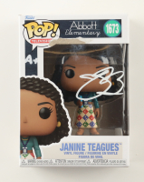 Quinta Brunson Signed "Abbott Elementary" #1673 Janine Teagues Funko Pop! Vinyl Figure (SWAU) at PristineAuction.com