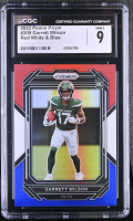 Garrett Wilson  2022 Panini Prizm Prizms Red White and Blue #309 RC (CGC 9) at PristineAuction.com