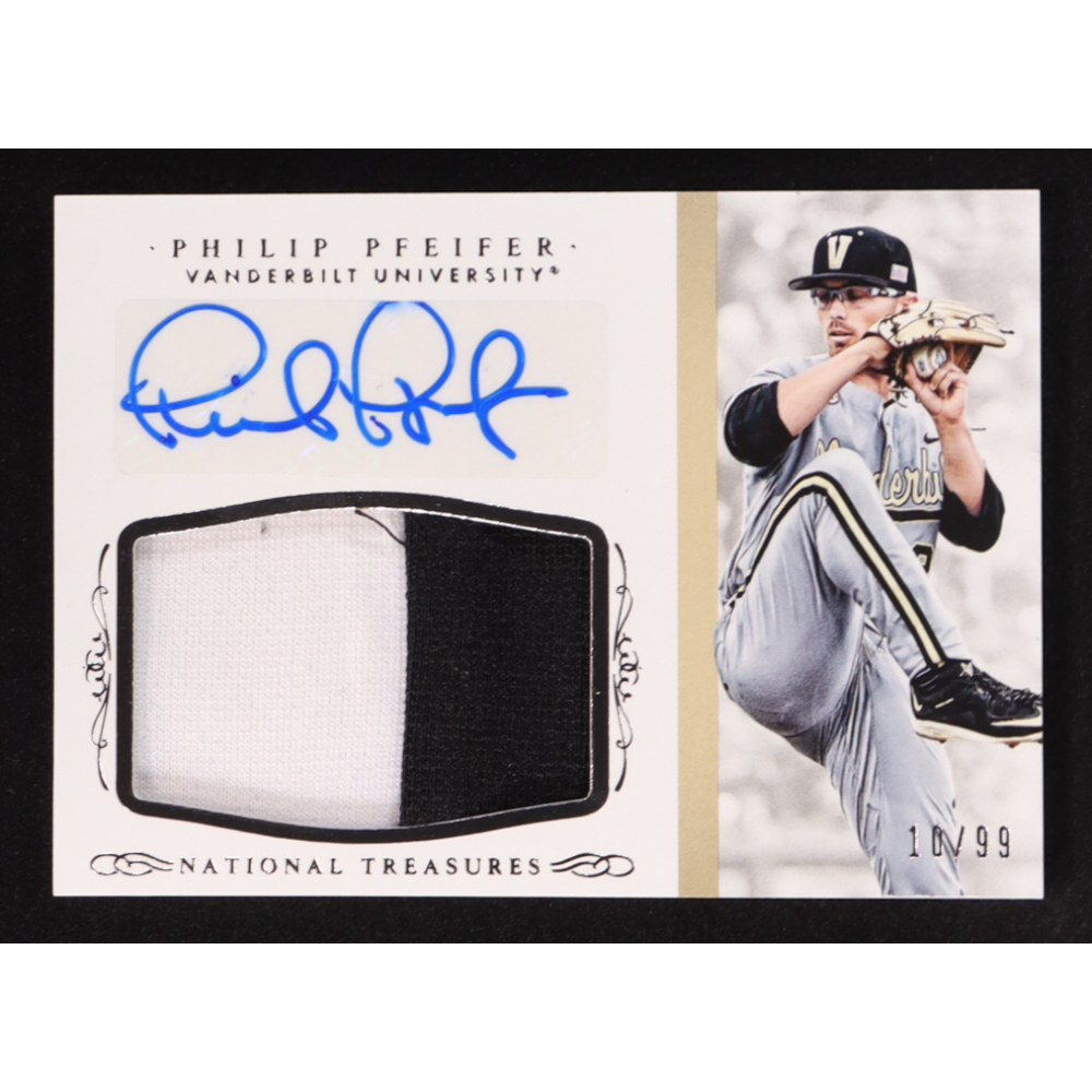 Philip Pfeifer 2015 Panini National Treasures Collegiate Multisport Patch Autograph #407 #10/99 at PristineAuction.com