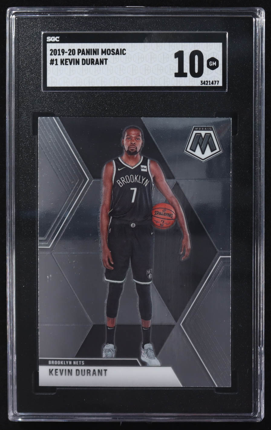Kevin Durant 2019-20 Panini Mosaic #1 (SGC 10) at PristineAuction.com Kevin Durant 2019-20 Panini Mosaic #1 (SGC 10) at PristineAuction.com