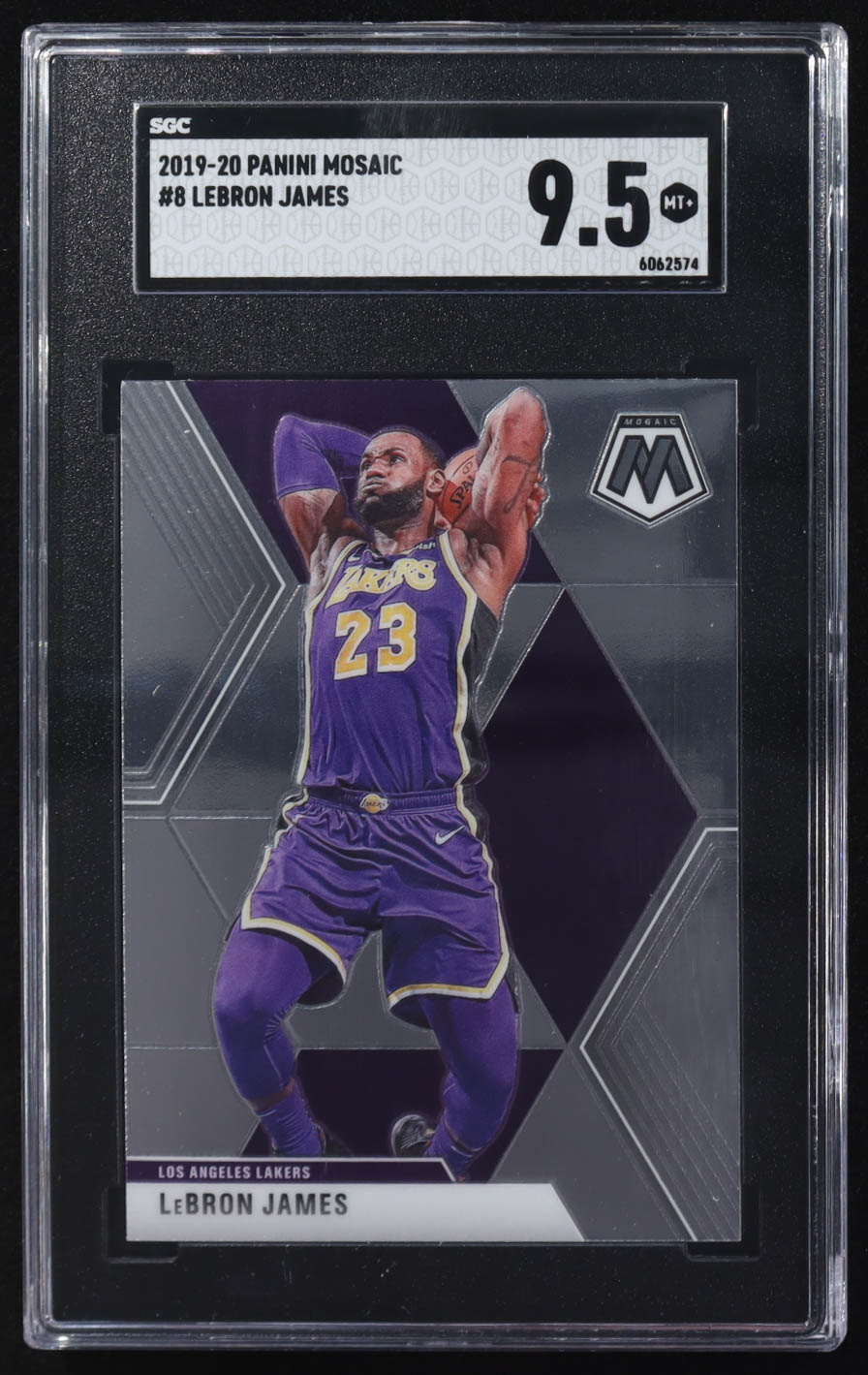 LeBron James 2019-20 Panini Mosaic #8 (SGC 9.5) at PristineAuction.com LeBron James 2019-20 Panini Mosaic #8 (SGC 9.5) at PristineAuction.com