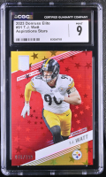 T.J. Watt 2023 Elite Aspirations Stars #91 #046/299 (CGC 9) at PristineAuction.com