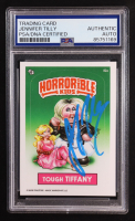 Jennifer Tilly Signed Garbage Pail Kids Series 4 Horrorible Kids Tough Tiffany #82a (PSA) at PristineAuction.com